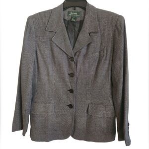 Lauren Ralph Lauren Black and White Blazer size 8